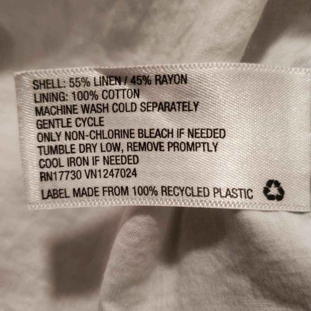 Universal Thread Pullover Lined V-Neck Linen Blen… - image 8